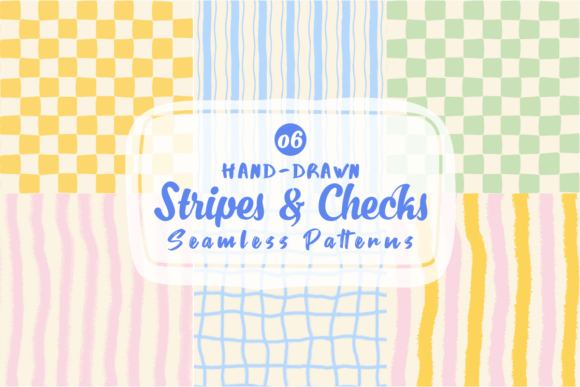 Download Hand Drawn Stripes &amp; Checks Patterns - Stripes Collection