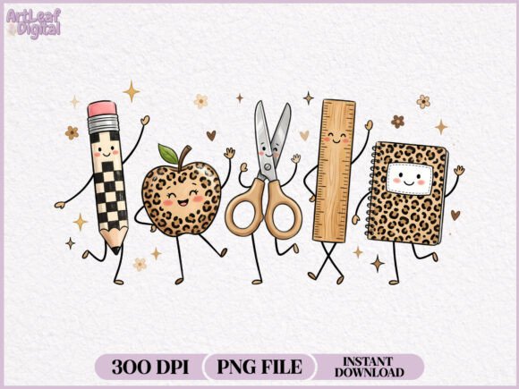 Download Back to School Doodles Characters PNG - Characters Collection