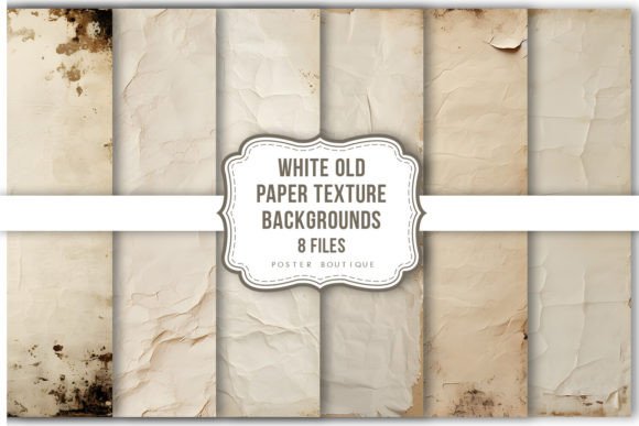Download White Old Paper Texture Backgrounds Pack - White Collection