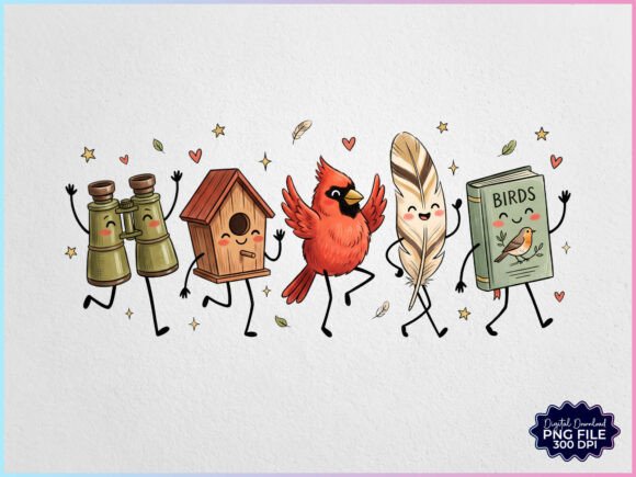 Download Birds Doodles Characters PNG - Characters Collection