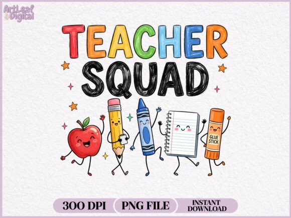Download Teacher Squad Doodles Characters PNG - Characters Collection